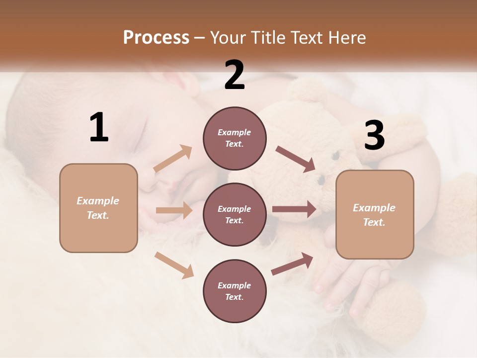 White Sunrise Sand PowerPoint Template