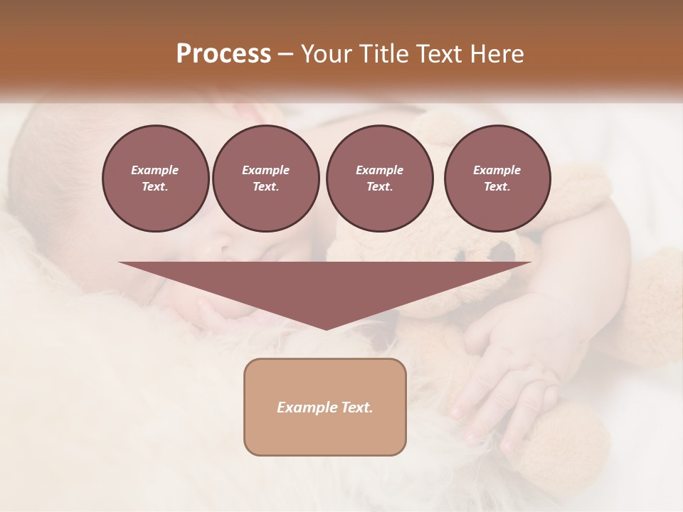 White Sunrise Sand PowerPoint Template