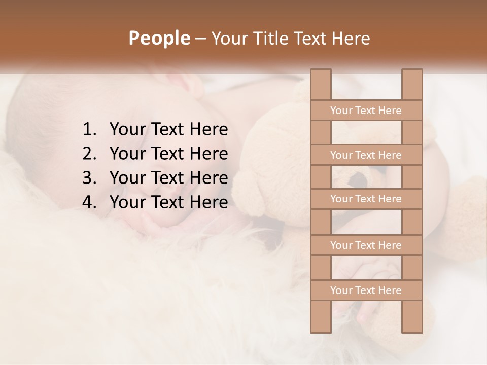 White Sunrise Sand PowerPoint Template