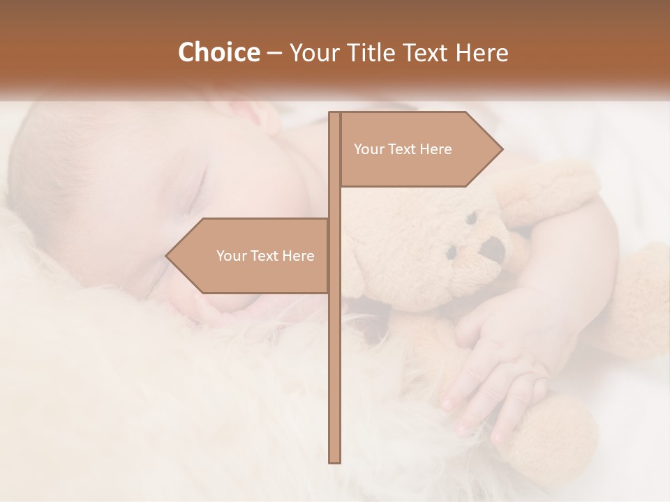 White Sunrise Sand PowerPoint Template