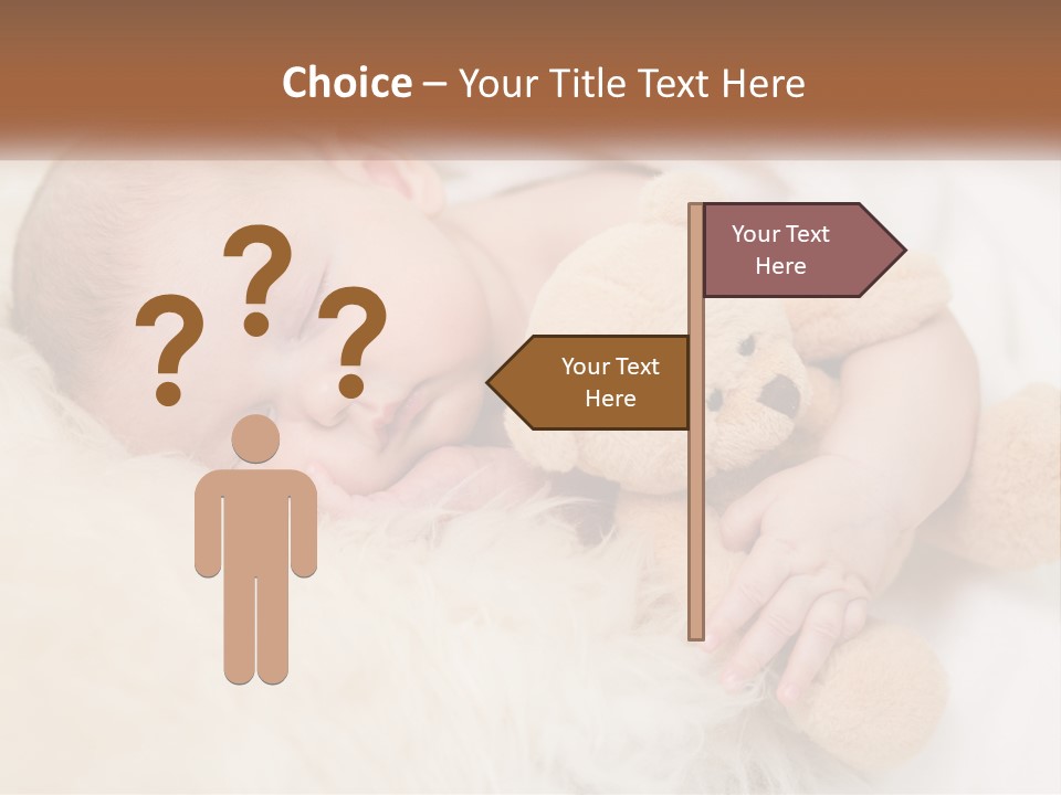 White Sunrise Sand PowerPoint Template