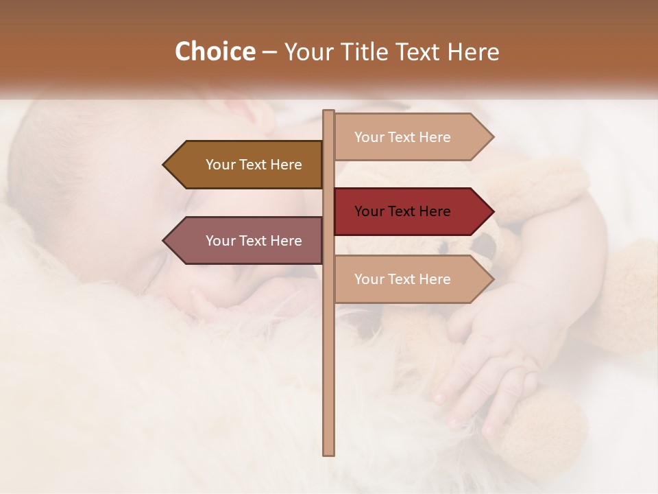 White Sunrise Sand PowerPoint Template