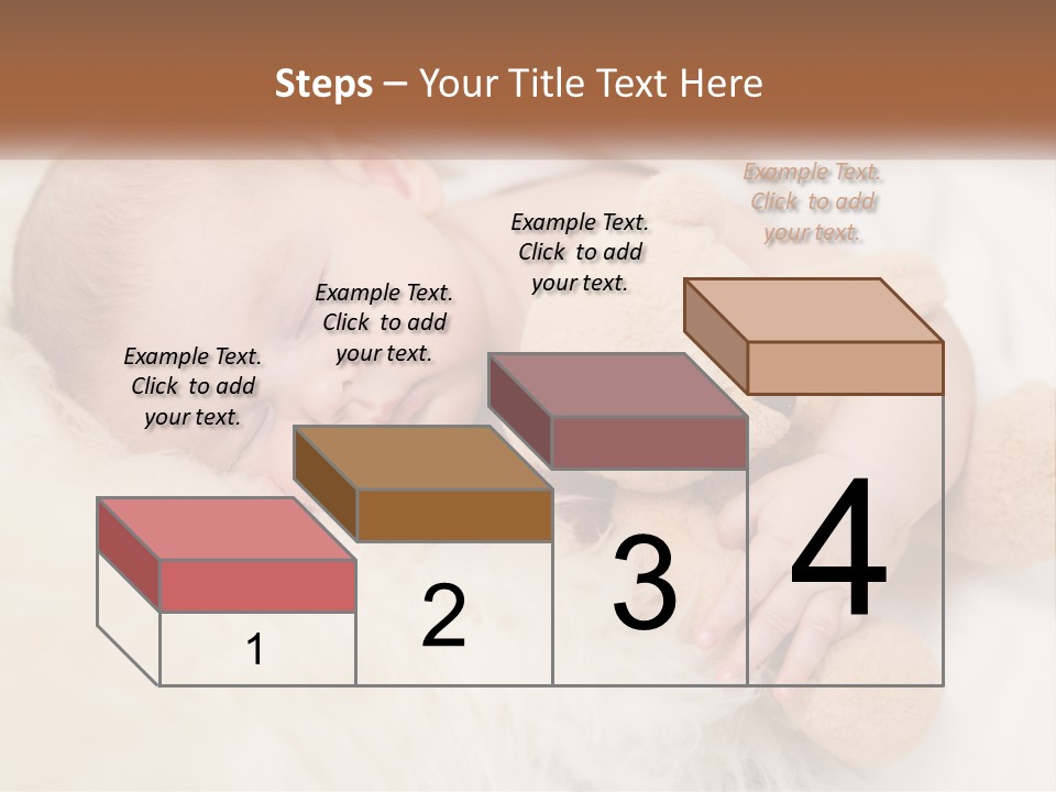 White Sunrise Sand PowerPoint Template