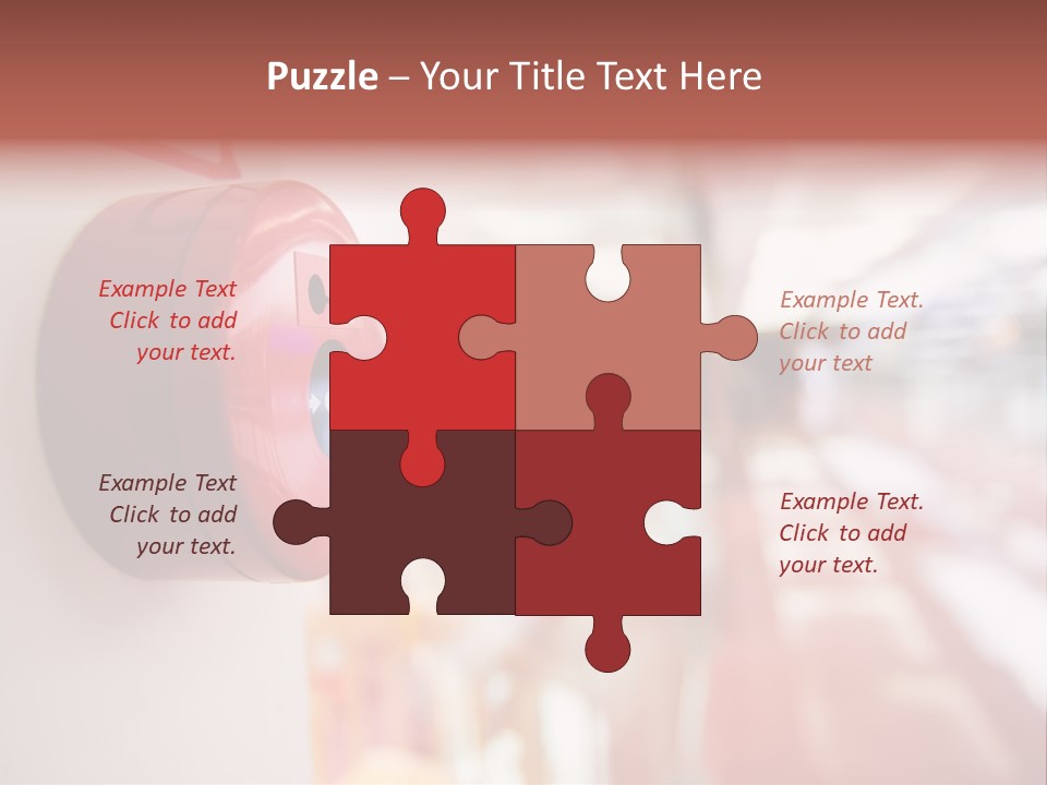 White Single Portrait PowerPoint Template