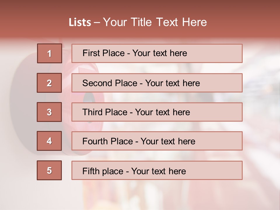 White Single Portrait PowerPoint Template
