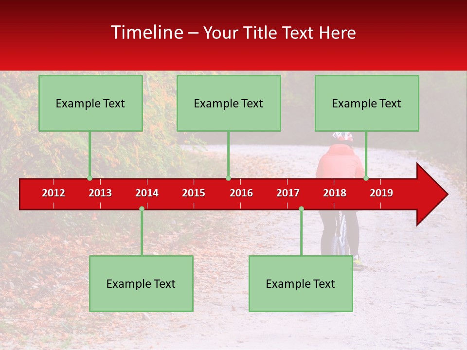 Peaceful Standing Pensioner PowerPoint Template
