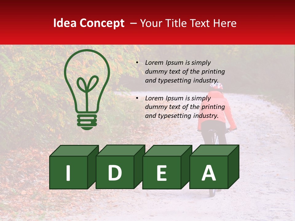 Peaceful Standing Pensioner PowerPoint Template