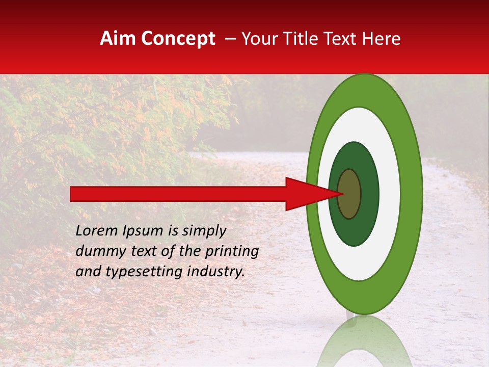 Peaceful Standing Pensioner PowerPoint Template