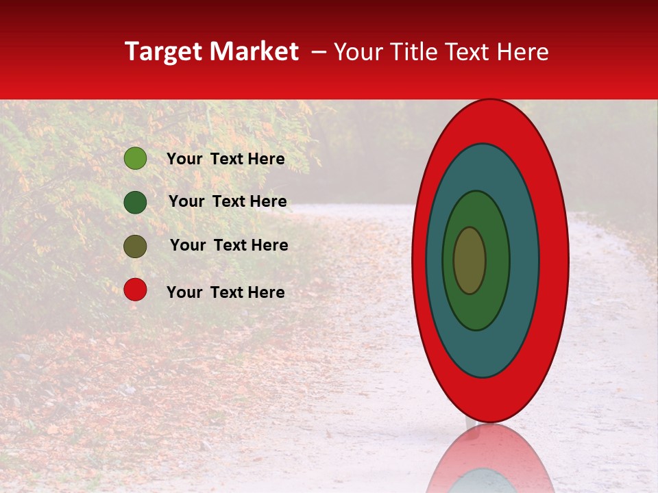 Peaceful Standing Pensioner PowerPoint Template