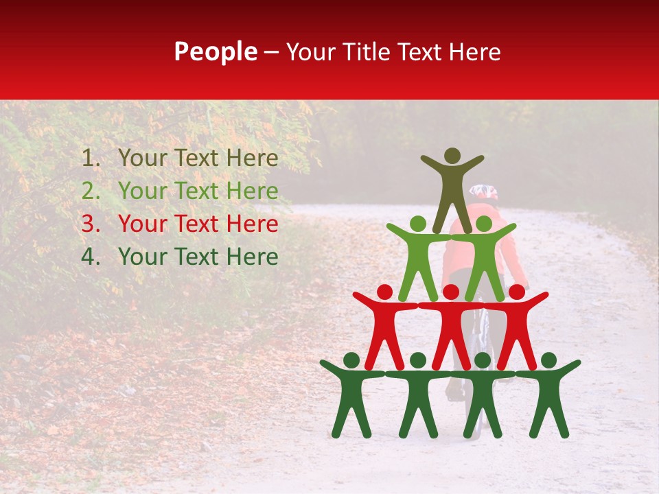 Peaceful Standing Pensioner PowerPoint Template