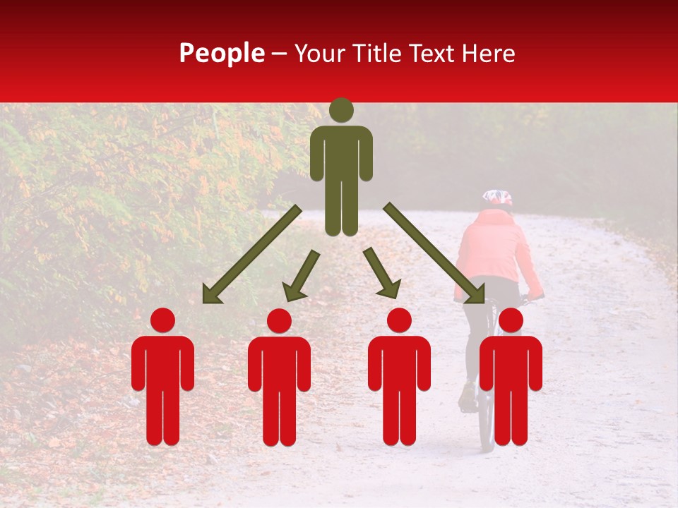 Peaceful Standing Pensioner PowerPoint Template