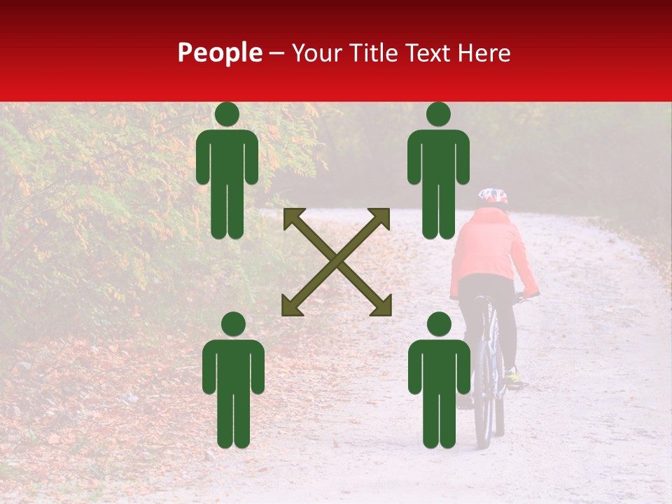 Peaceful Standing Pensioner PowerPoint Template