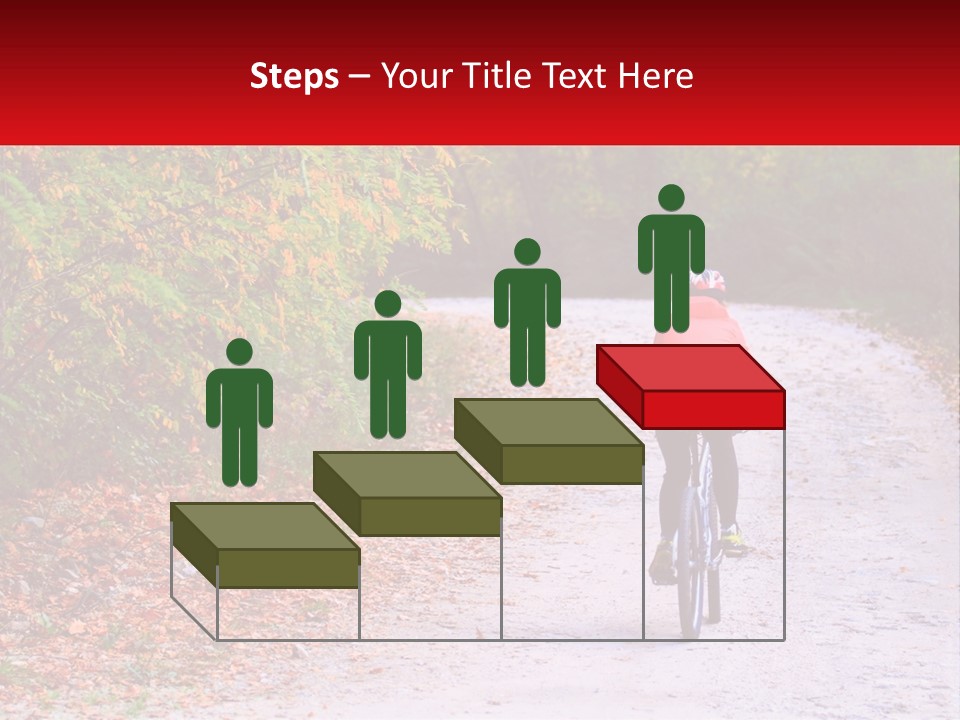 Peaceful Standing Pensioner PowerPoint Template