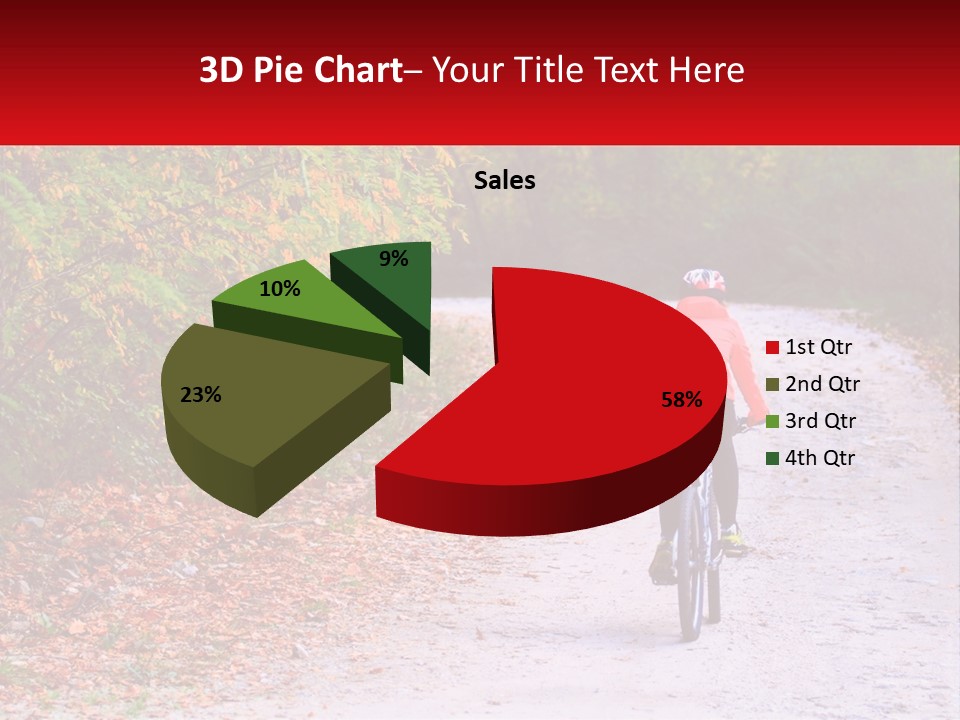 Peaceful Standing Pensioner PowerPoint Template