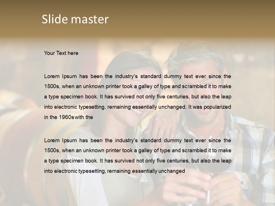 Woman Peaceful Calm PowerPoint Template