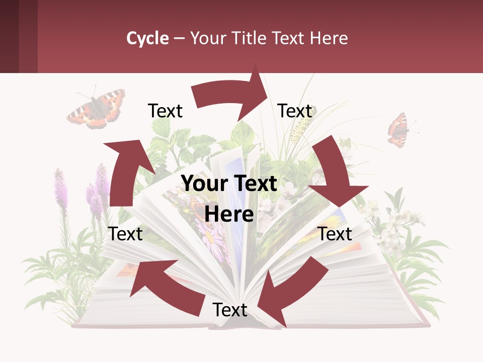 Mother Senior Beach PowerPoint Template