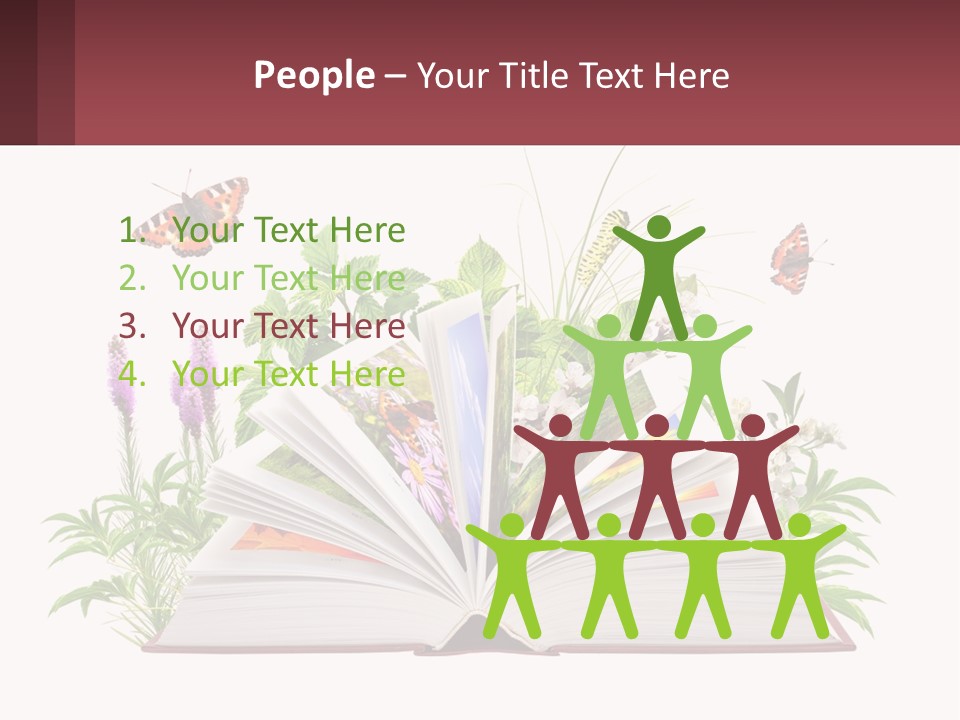 Mother Senior Beach PowerPoint Template