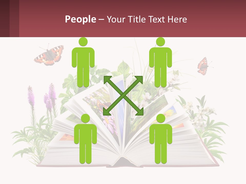 Mother Senior Beach PowerPoint Template