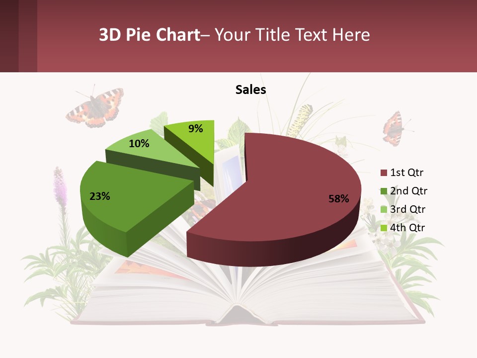 Mother Senior Beach PowerPoint Template