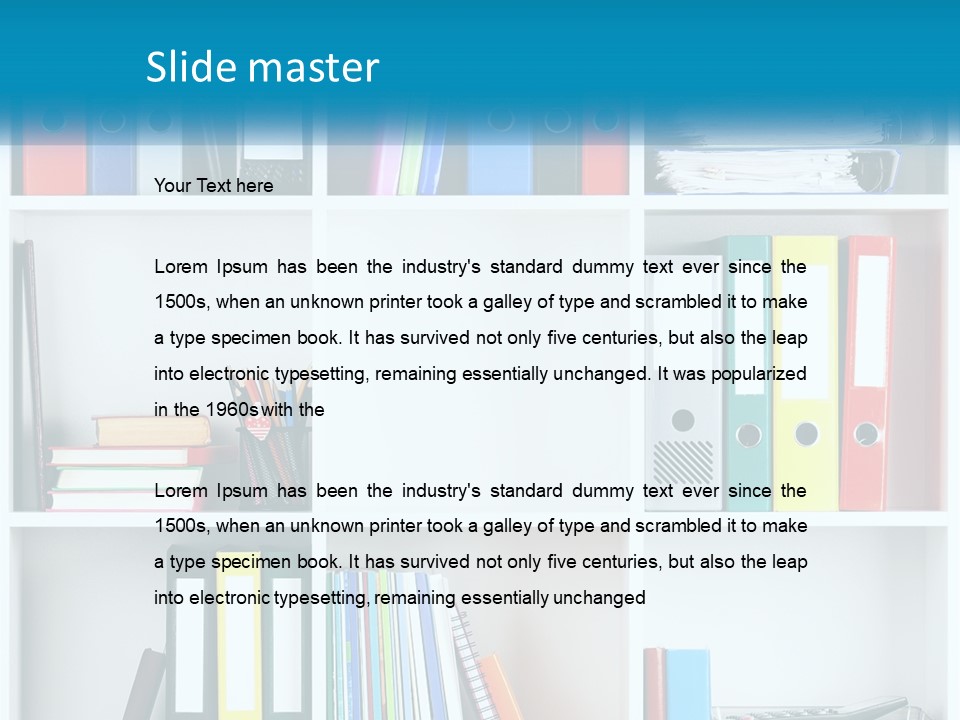 Portrait Peaceful Mother PowerPoint Template