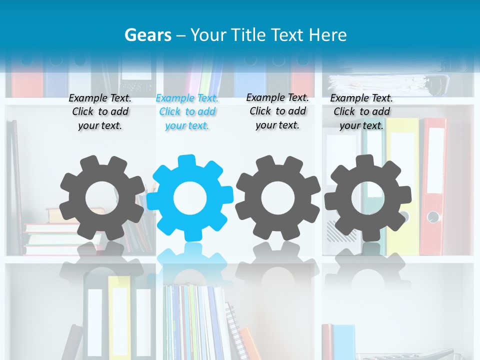 Portrait Peaceful Mother PowerPoint Template