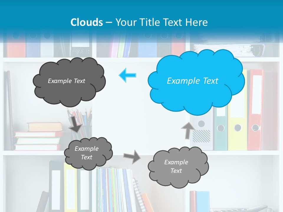 Portrait Peaceful Mother PowerPoint Template