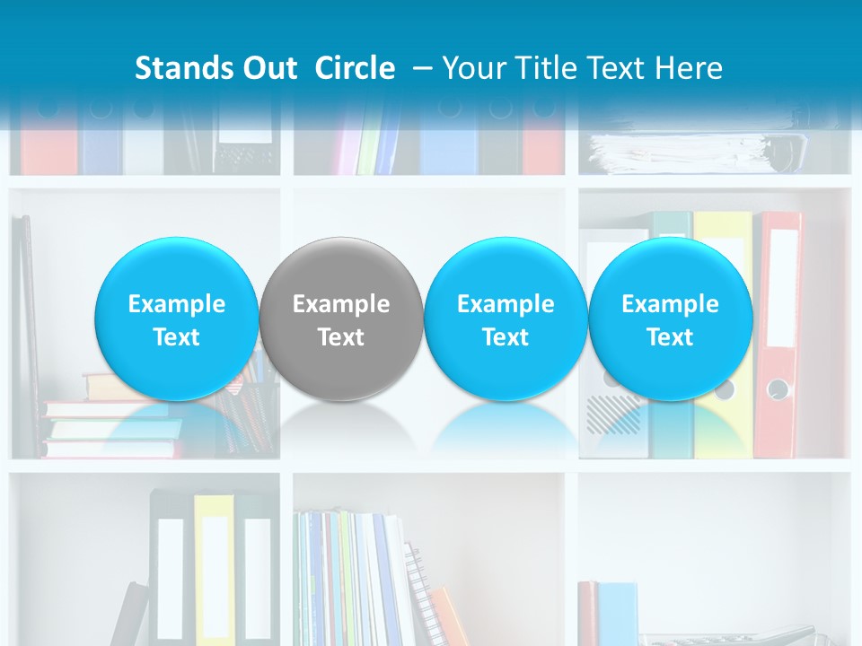 Portrait Peaceful Mother PowerPoint Template