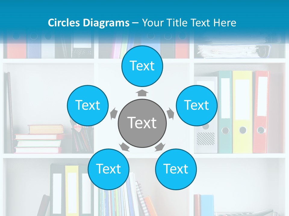 Portrait Peaceful Mother PowerPoint Template