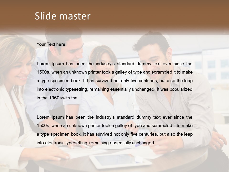 Single Caucasian Retired PowerPoint Template