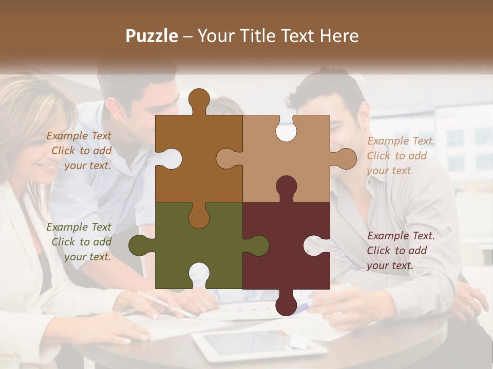 Single Caucasian Retired PowerPoint Template