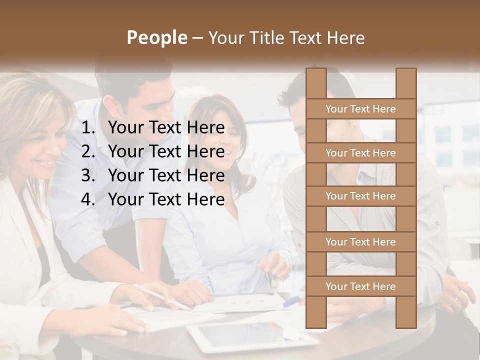 Single Caucasian Retired PowerPoint Template