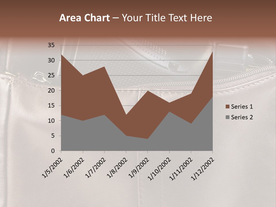 Elderly Wave Beach PowerPoint Template