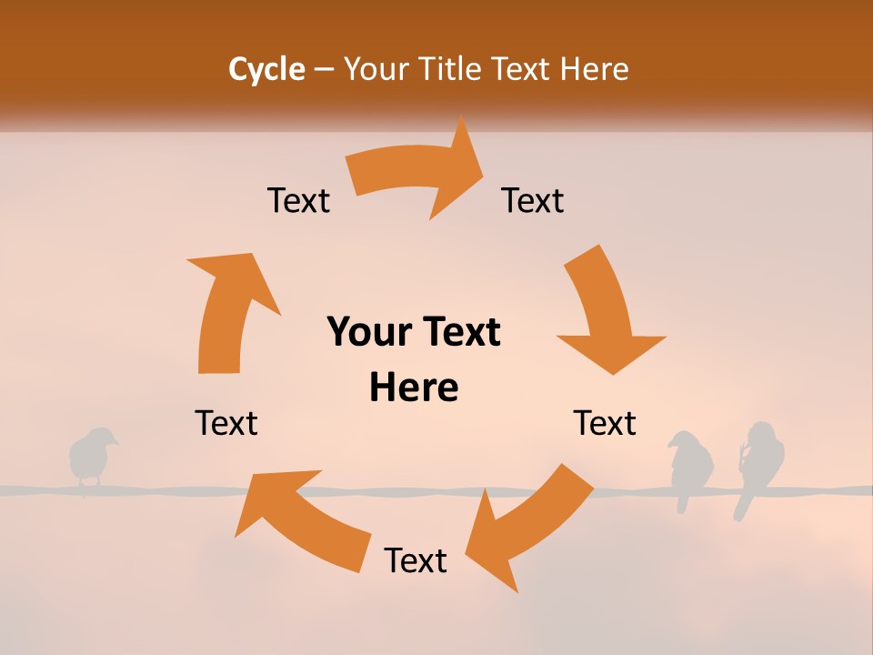 Woman Wave Family PowerPoint Template
