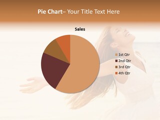 Caucasian Sand Portrait PowerPoint Template