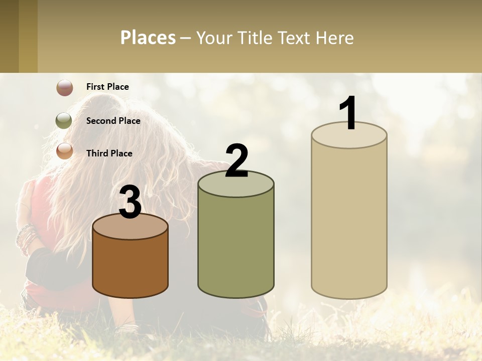 Mother White Lifestyle PowerPoint Template