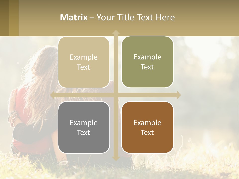 Mother White Lifestyle PowerPoint Template