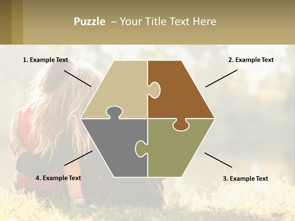 Mother White Lifestyle PowerPoint Template