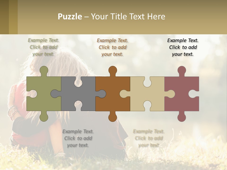 Mother White Lifestyle PowerPoint Template