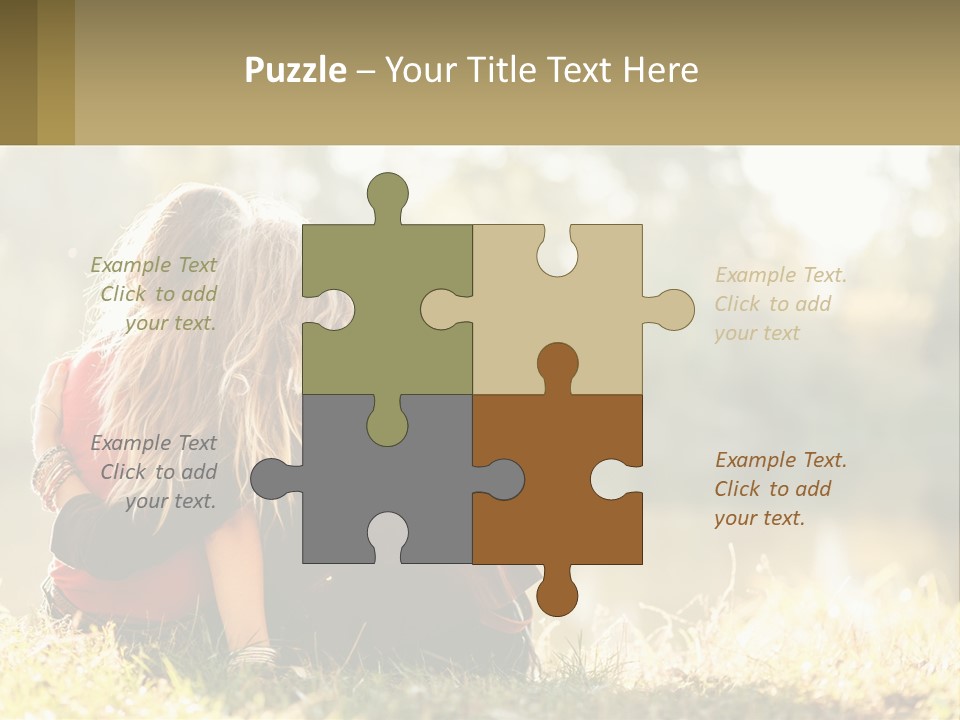 Mother White Lifestyle PowerPoint Template