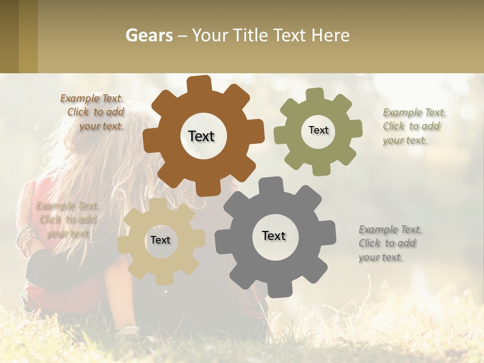 Mother White Lifestyle PowerPoint Template