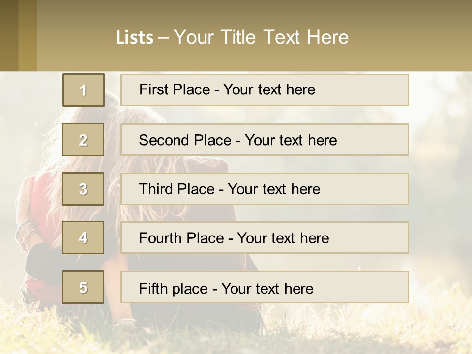 Mother White Lifestyle PowerPoint Template