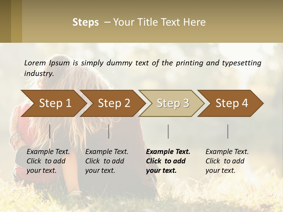 Mother White Lifestyle PowerPoint Template