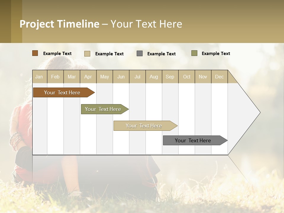 Mother White Lifestyle PowerPoint Template