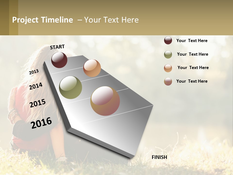 Mother White Lifestyle PowerPoint Template