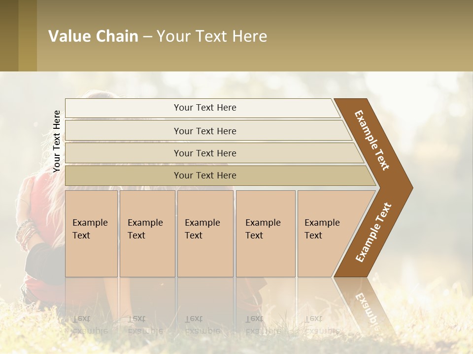 Mother White Lifestyle PowerPoint Template
