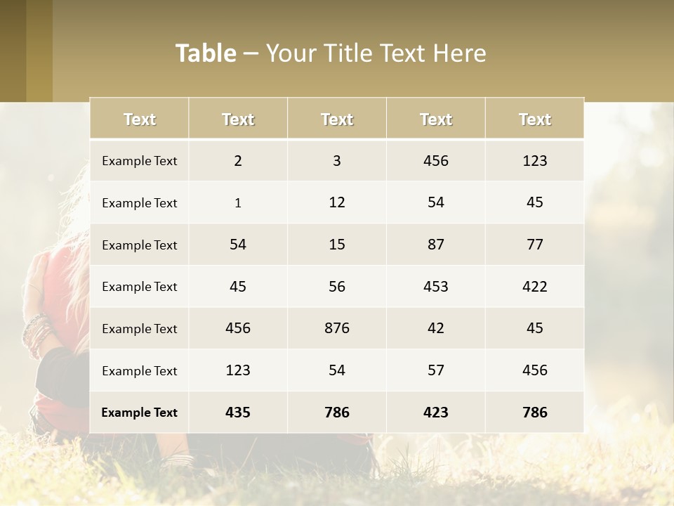 Mother White Lifestyle PowerPoint Template