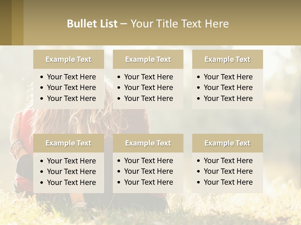Mother White Lifestyle PowerPoint Template