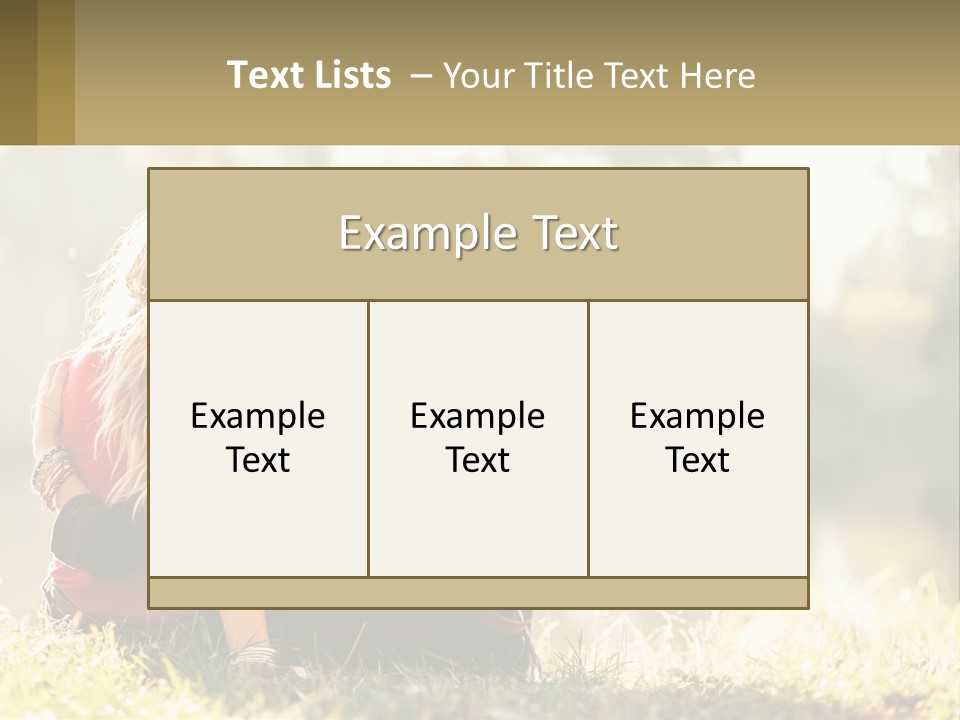 Mother White Lifestyle PowerPoint Template