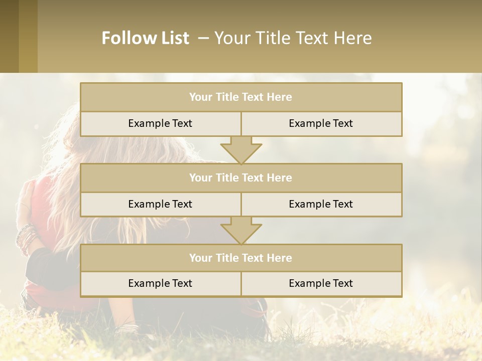 Mother White Lifestyle PowerPoint Template