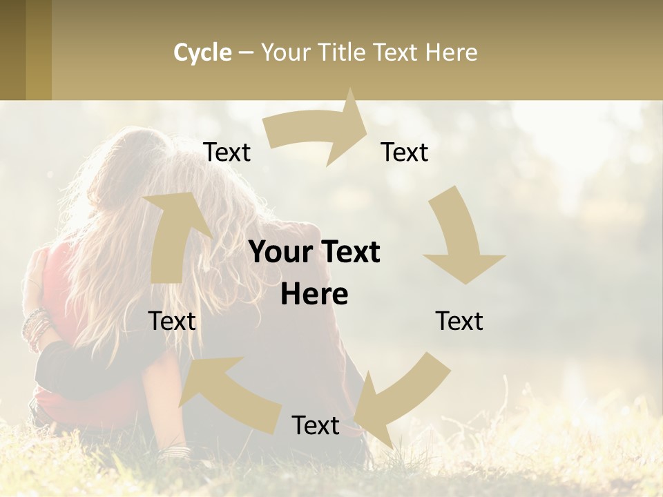 Mother White Lifestyle PowerPoint Template